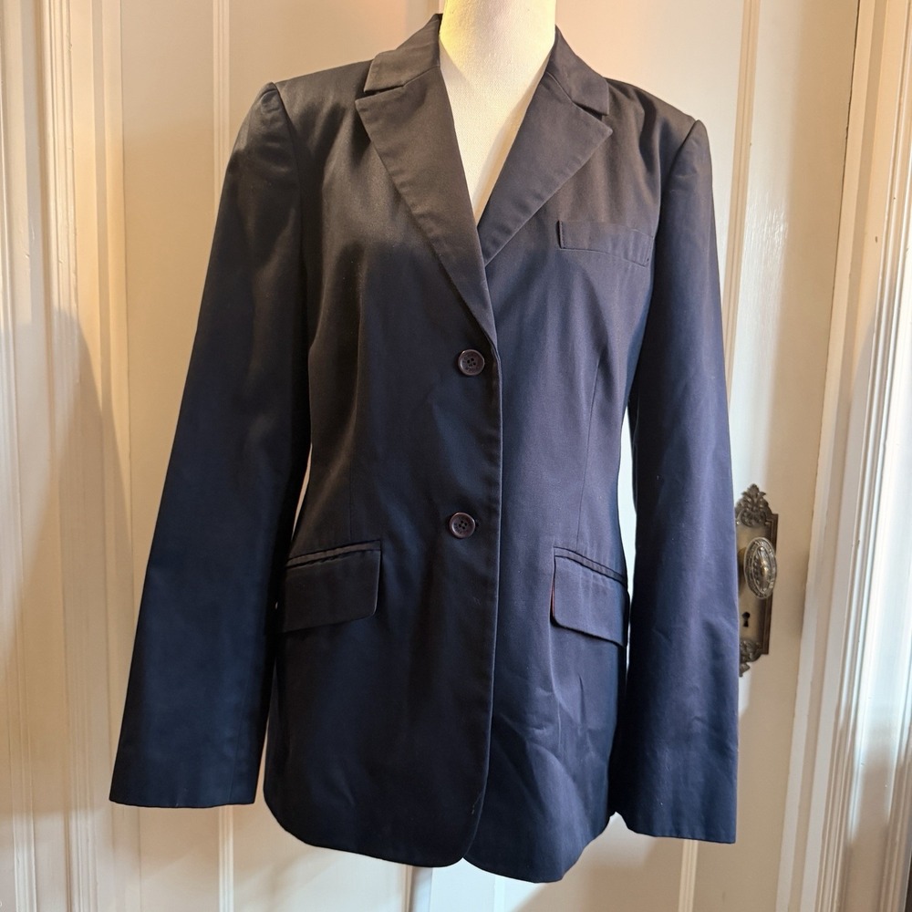 Tommy Hilfiger Women's Navy Blue Single Breasted Blazer‎ Size 8
